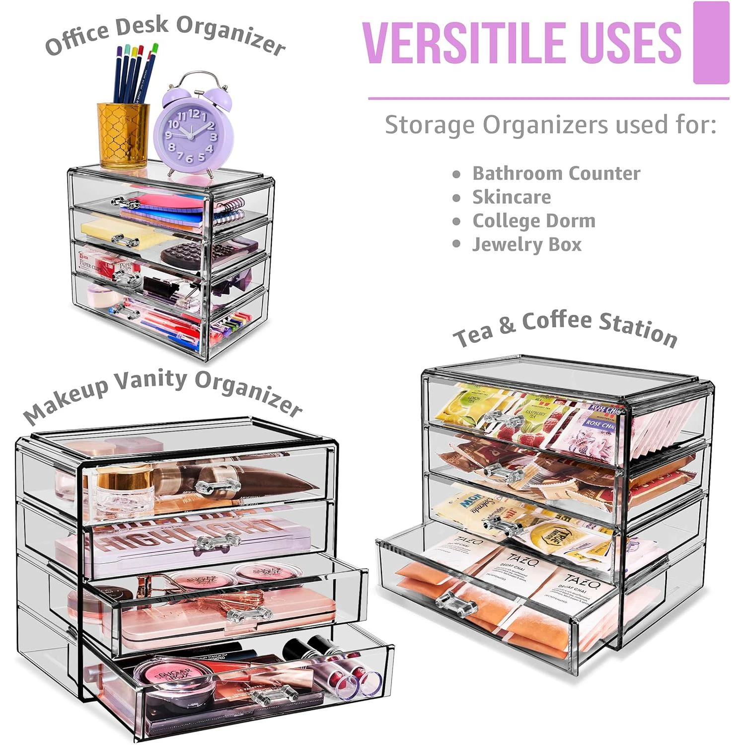 Makeup Organizer Case (4 Drawers) 16 Makeup Organizer Case (4 Drawers) - Image 14