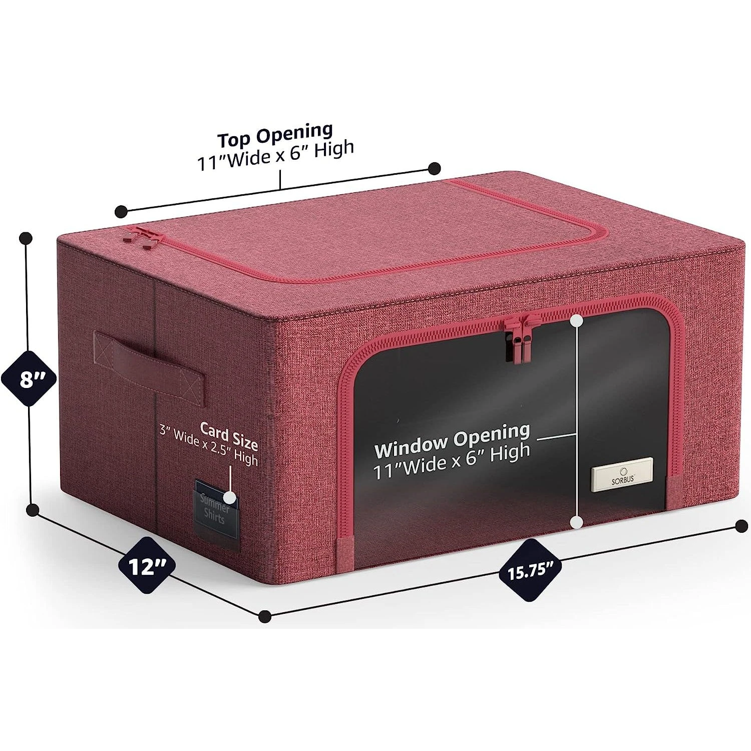 Small Storage Bin With Metal Frames (Single Pack) 6 Small Storage Bin With Metal Frames (Single Pack) - Image 4