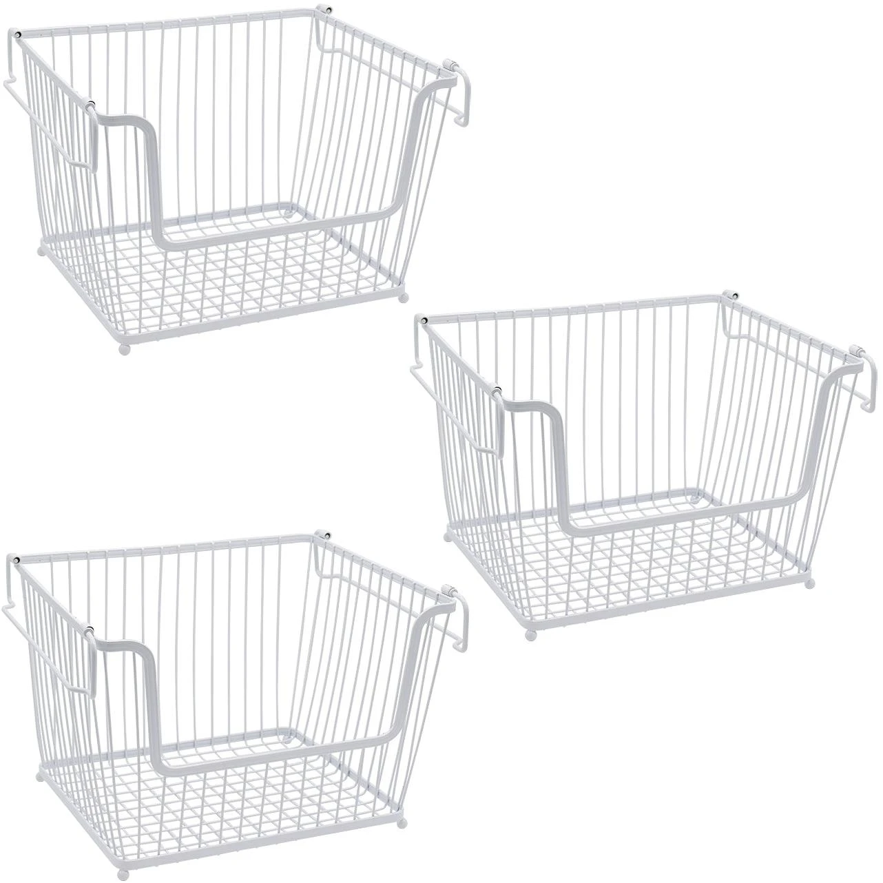 Farmhouse Wire Scoop Basket Bins (3 Pack) 21 Farmhouse Wire Scoop Basket Bins (3 Pack) - Image 19