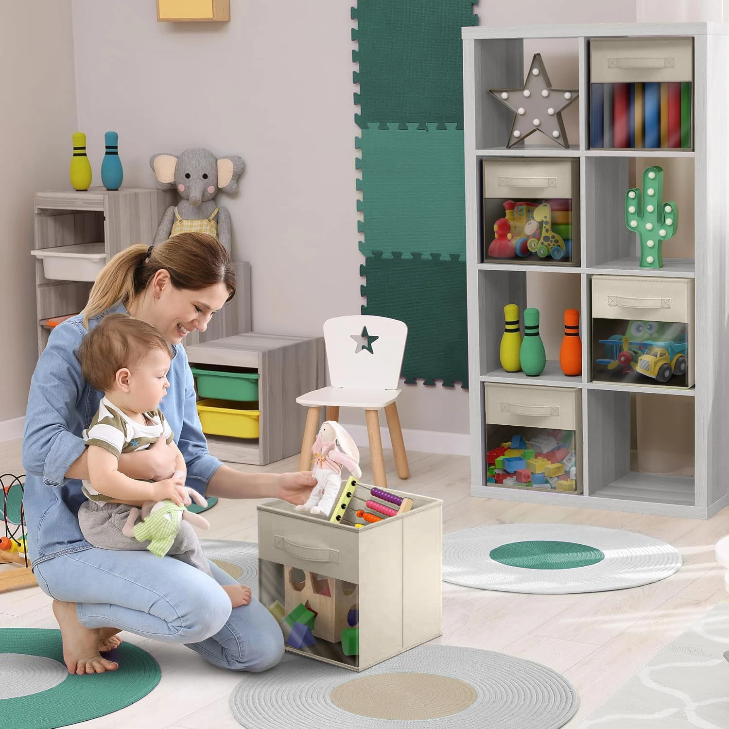 11" Storage Bin With Clear Window – 6 Pack 6 11" Storage Bin With Clear Window – 6 Pack - Image 4