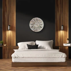 24" Paris Wood Wall Clock (Roman) -Sorbus Decor Shop 4 3745ca2e fcbf 406c a91b 88c4f7847de4