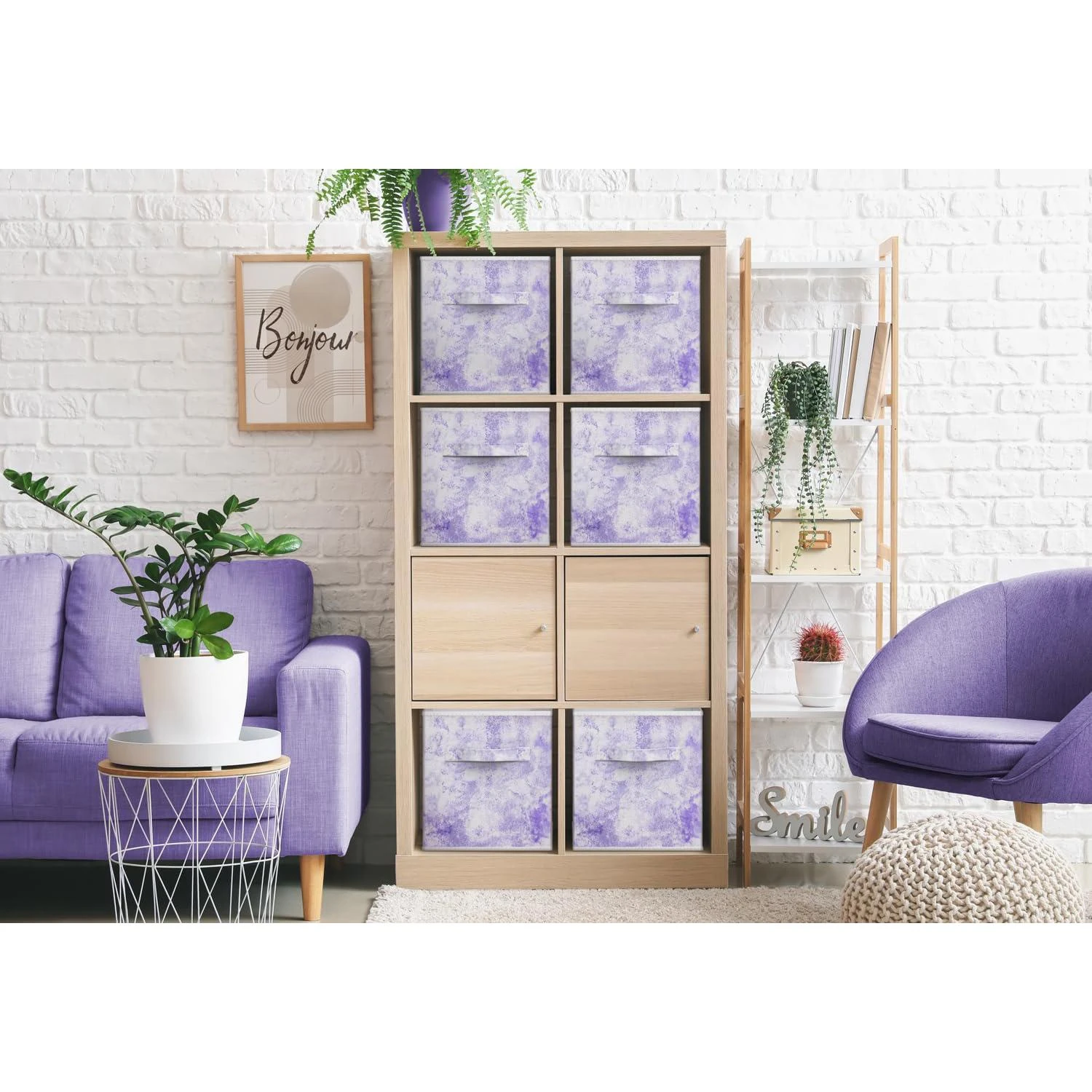 Tie-Dye Storage Cube Bins (4 Pack) 8 Tie-Dye Storage Cube Bins (4 Pack) - Image 6