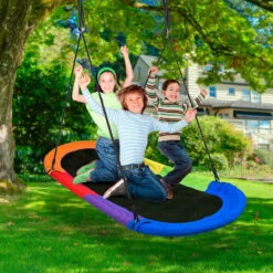 Saucer Surf Swing With Flags -Sorbus Decor Shop 4 51060411 75e5 4faf 827c 23ece985f45f