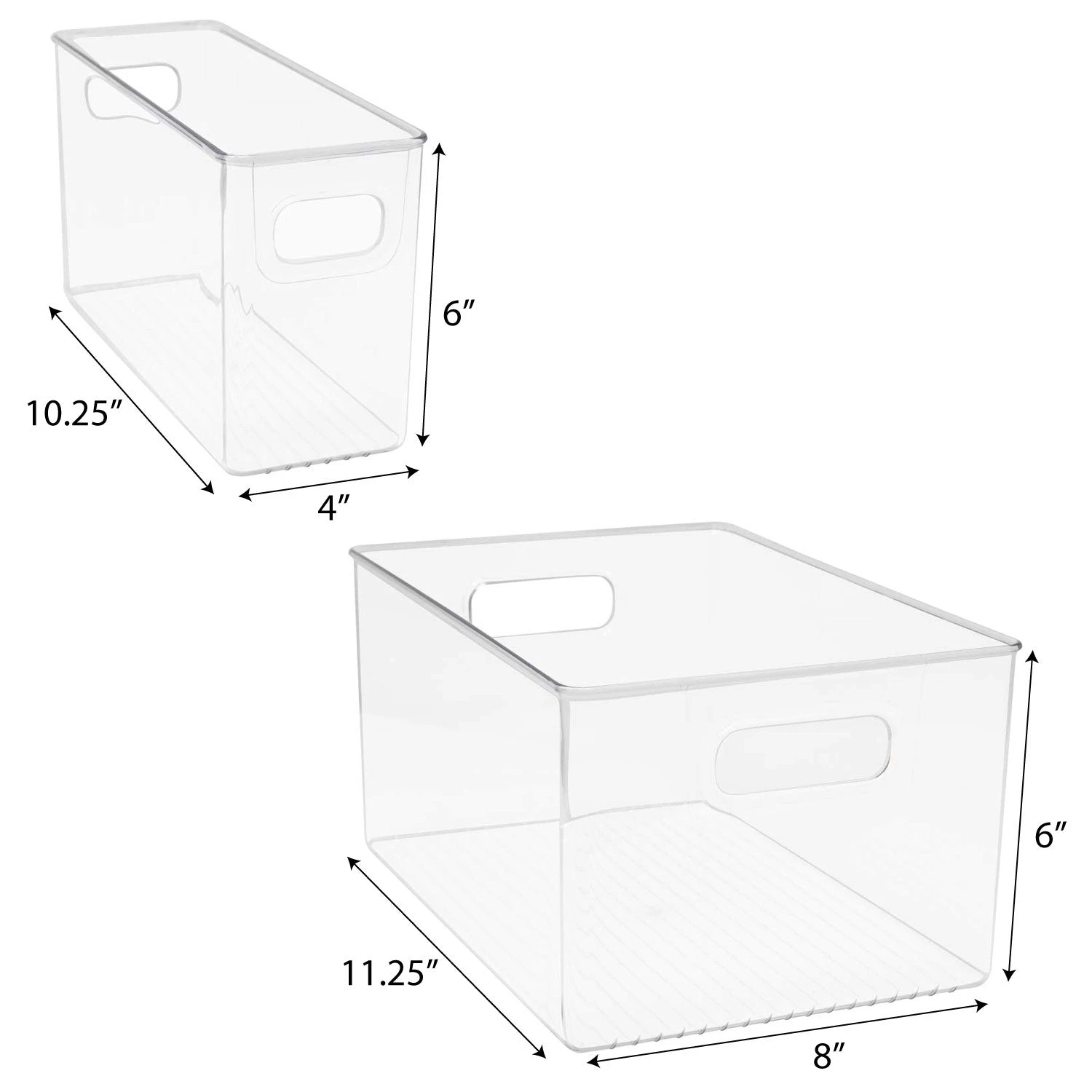 Plastic Container Bins (3 Pack) 5 Plastic Container Bins (3 Pack) - Image 3