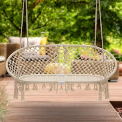 Macram© Double Bench Swing -Sorbus Decor Shop 4 5e99e472 80d5 49d8 be2f 1619850262c8