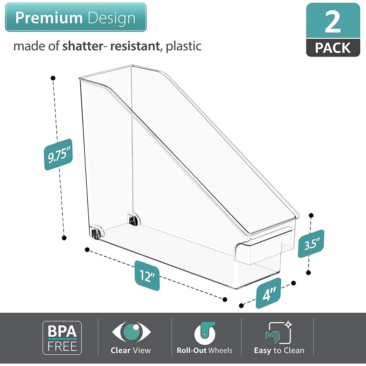 Roll Out Fridge Caddy 8 Roll Out Fridge Caddy - Image 6
