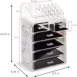Marble Makeup Organizer Set (6 Drawer) -Sorbus Decor Shop 4 77e45a9e 8e7a 409b 95cb 94fe2ae0c488