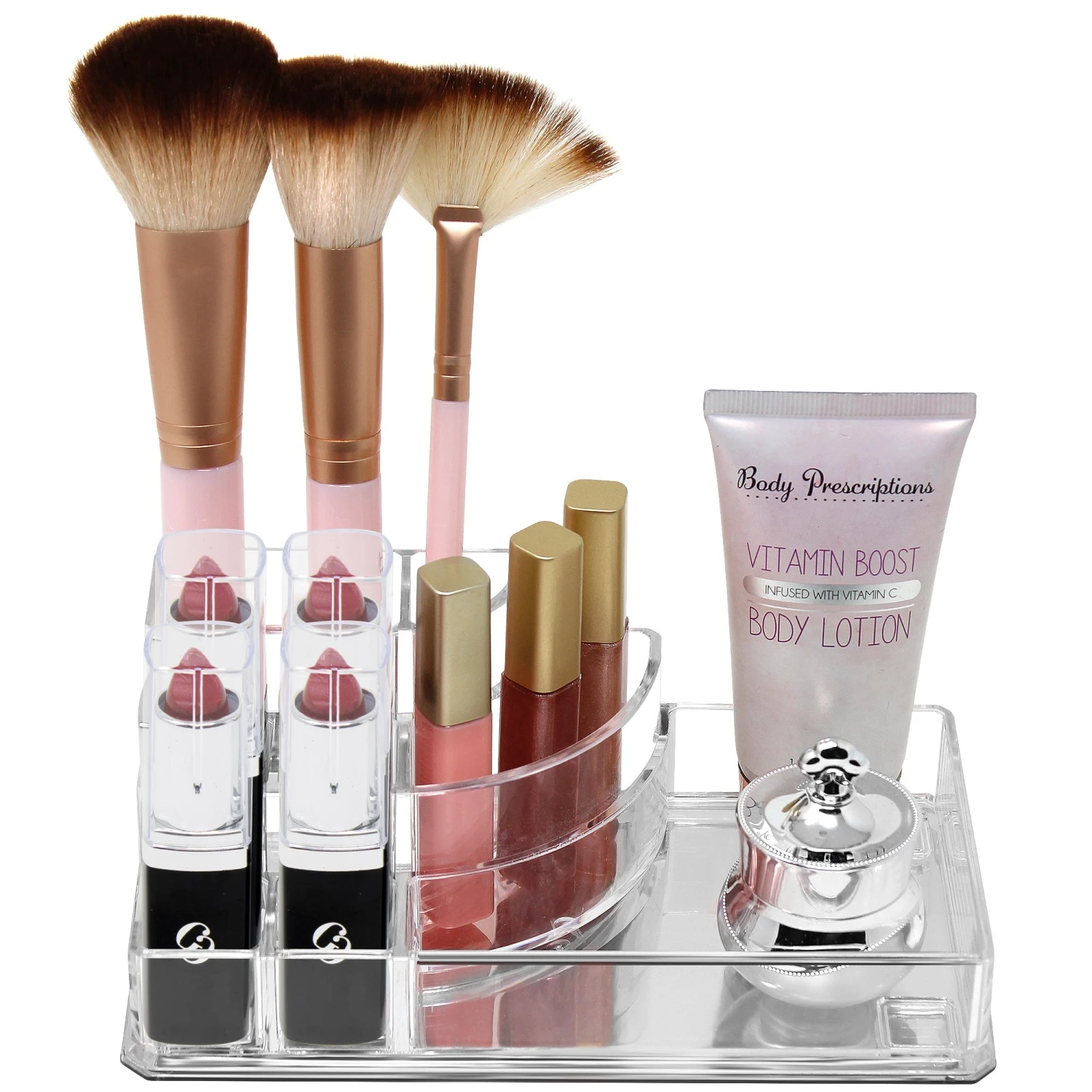 Mini Acrylic Makeup Organizer (8 Slots) 5 Mini Acrylic Makeup Organizer (8 Slots) - Image 3