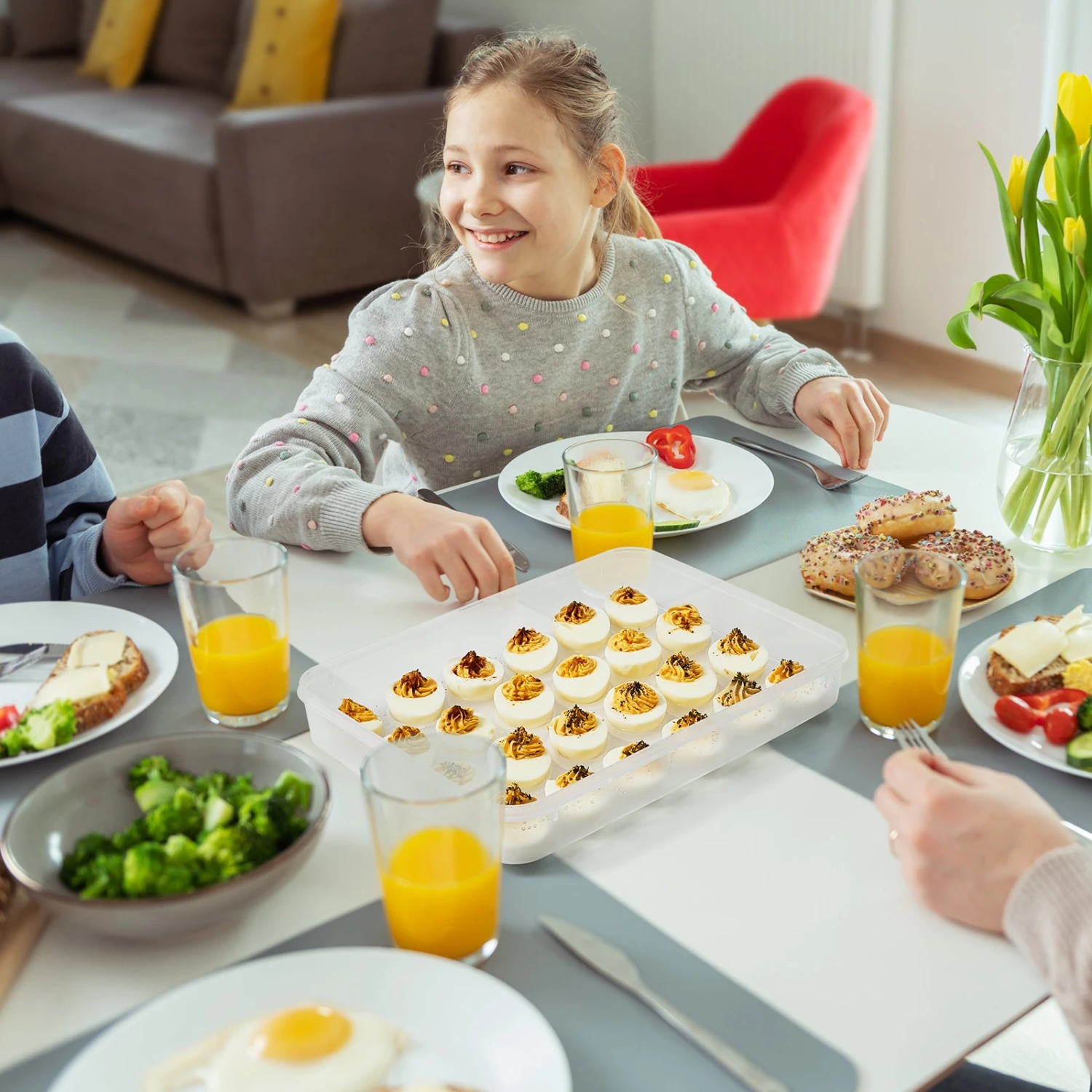 Egg Containers With Lids (Set Of 2, Holds 48 Eggs) 7 Egg Containers With Lids (Set Of 2, Holds 48 Eggs) - Image 5