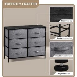 6 Drawer Dresser (Wood Top) 31 6 Drawer Dresser (Wood Top) -Sorbus Decor Shop 4 858efeeb 5bd9 446a 9a06 0c51e458f922