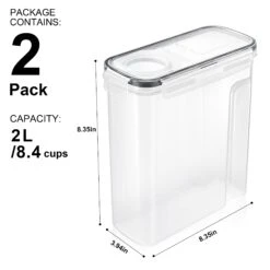 Narrow Airtight Food Storage Dispensers (2 Pack) -Sorbus Decor Shop 4 9b5d0795 aff0 4930 8e9f 33f9c6f7403c