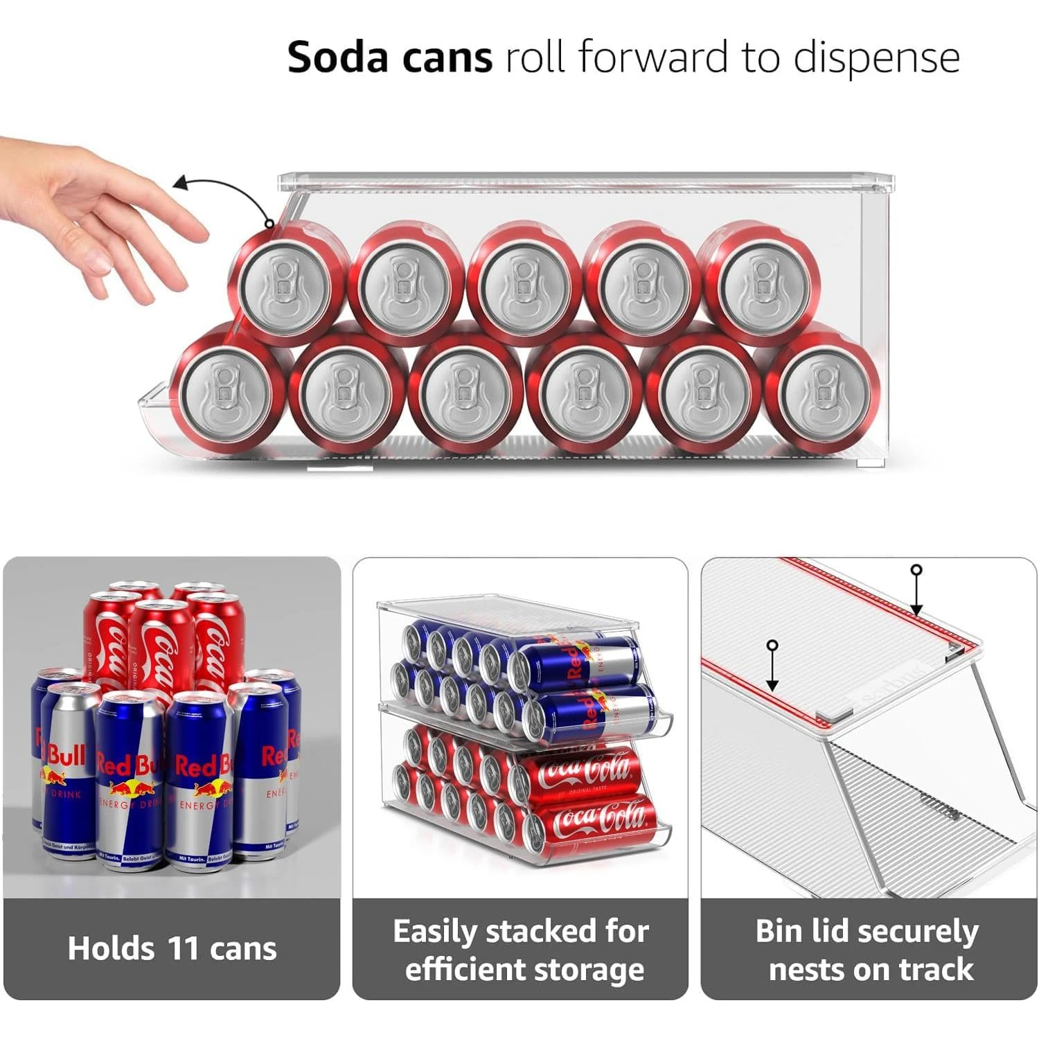 12 Skinny Soda Can Organizer (Set Of 2) 7 12 Skinny Soda Can Organizer (Set Of 2) - Image 5