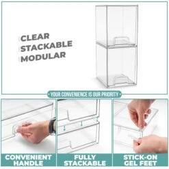 Acrylic Organizer Storage Drawers (2 Tall Drawer) 13 Acrylic Organizer Storage Drawers (2 Tall Drawer) -Sorbus Decor Shop 4 aa1c4749 22d0 4bb7 82b8 fe4fcf987726