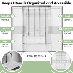 Expandable Kitchen Drawer Organizer & Utensil Tray 37 Expandable Kitchen Drawer Organizer & Utensil Tray -Sorbus Decor Shop 4 bb6a5928 f180 4c6d 9c95 89b6a86aa367