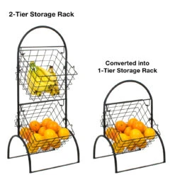 Adjustable Market Basket Stand (2 Tier) 14 Adjustable Market Basket Stand (2 Tier) -Sorbus Decor Shop 4 bb847972 13a1 460c 851b 0167782c50ce