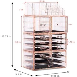 Makeup Organizer Case (12 Drawer 4Pc) -Sorbus Decor Shop 4 bd46d70d d164 4fd1 ac7f 49031a6f3812