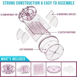 360° Makeup Organizer Carousel 32 360° Makeup Organizer Carousel -Sorbus Decor Shop 4 bfb76dcc 68b6 42f4 aa87 48ab68b6f2db