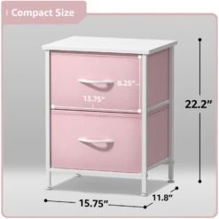 2 Drawer Display Nightstand (Set Of 2) 37 2 Drawer Display Nightstand (Set Of 2) -Sorbus Decor Shop 4 cb391df3 6ea3 4852 8fb0 98204f2d4366