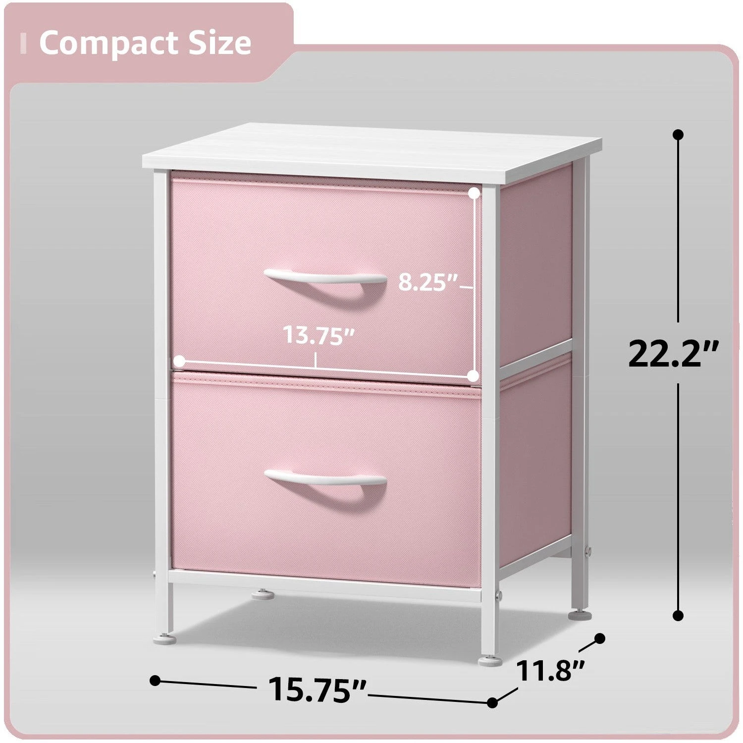 2 Drawer Display Nightstand (Set Of 2) 18 2 Drawer Display Nightstand (Set Of 2) - Image 16