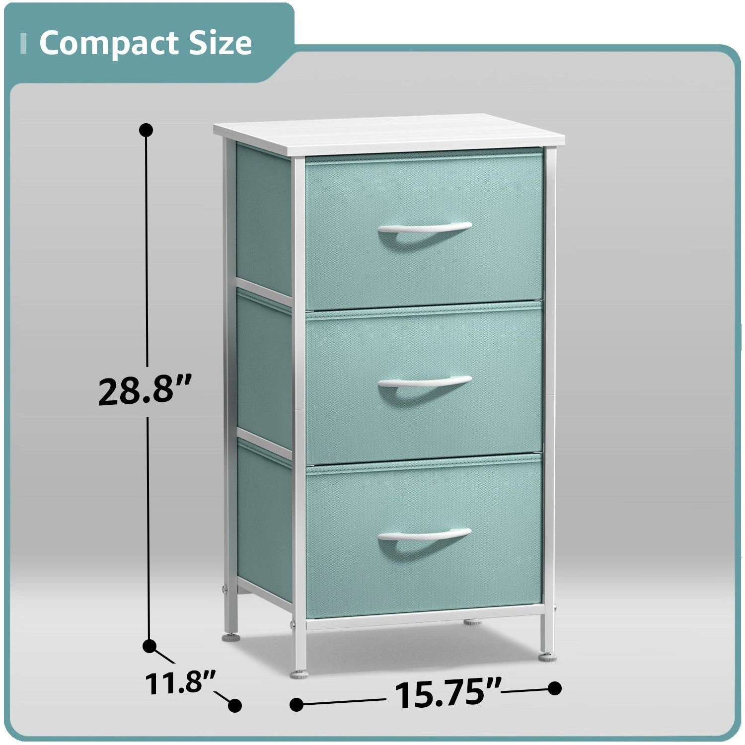 3 Drawer Display Nightstand 12 3 Drawer Display Nightstand - Image 11