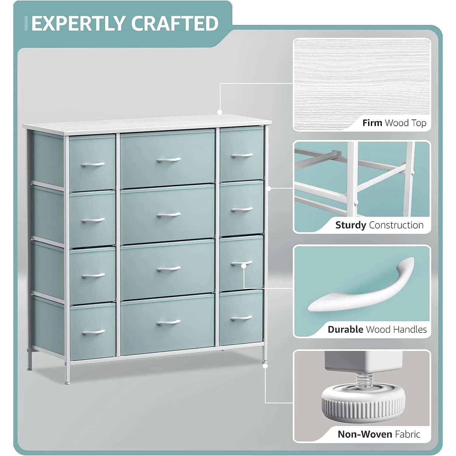 12 Drawer Wide Dresser 7 12 Drawer Wide Dresser - Image 5