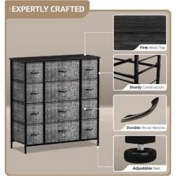 12 Drawer Tall Wide Dresser 29 12 Drawer Tall Wide Dresser -Sorbus Decor Shop 4 e6165629 dd0b 449a 8c16 b6ebf5c86f51