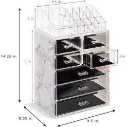 Makeup Organizer Set (7 Drawers Marble) 12 Makeup Organizer Set (7 Drawers Marble) -Sorbus Decor Shop 4 ec87d4d3 d3e7 4d2b 90aa ebccd4df4199