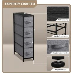 4 Drawer Narrow Storage Tower -Sorbus Decor Shop 4 edf30bd8 7aa2 4647 aeb4 751cf7b7cae2