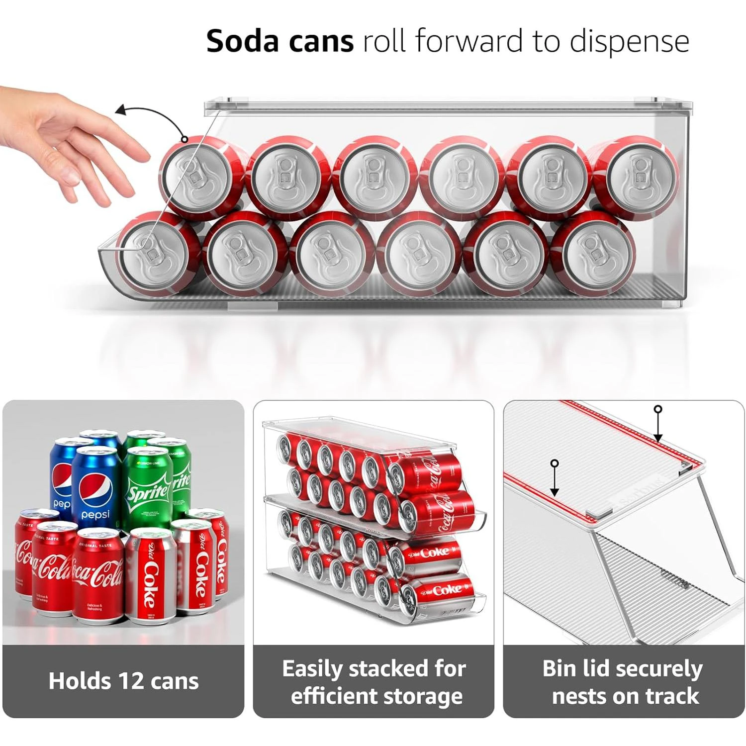 12 Can Soda Can Organizer Drink Dispenser Set 15 12 Can Soda Can Organizer Drink Dispenser Set - Image 13