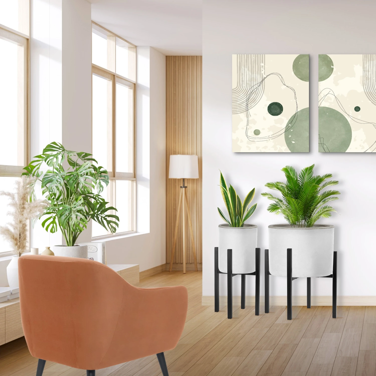 Plant Stand, Adjustable Flower Pot Holder 6 Plant Stand, Adjustable Flower Pot Holder - Image 4