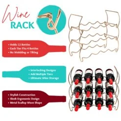 6-Tier Stackable And Detachable Wine Rack Holds 24 Bottles -Sorbus Decor Shop 4 f67f9cdf 9bac 4860 96f7 7fdc4d7833e5