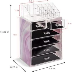 Makeup Organizer Set (6 Drawers Tie-Dye) 16 Makeup Organizer Set (6 Drawers Tie-Dye) -Sorbus Decor Shop 4 f8e621fe dced 4f3b b9fb b1cb579e52a0