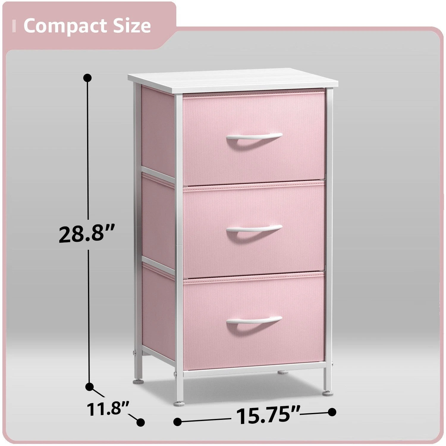 3 Drawer Display Nightstand 19 3 Drawer Display Nightstand - Image 18
