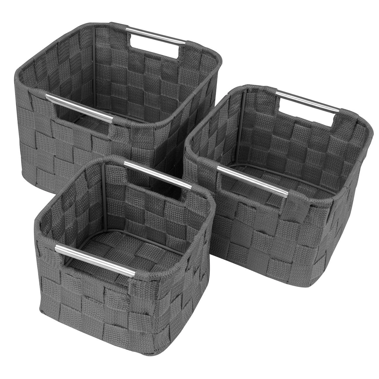 Double Woven Basket Bin Set (3 Pc) 13 Double Woven Basket Bin Set (3 Pc) - Image 11