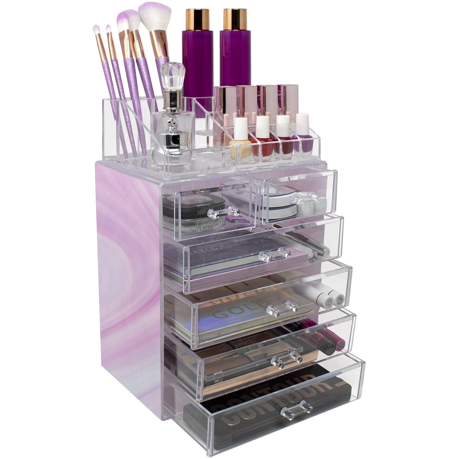 Makeup Organizer Set (6 Drawers Tie-Dye) 3 Makeup Organizer Set (6 Drawers Tie-Dye)