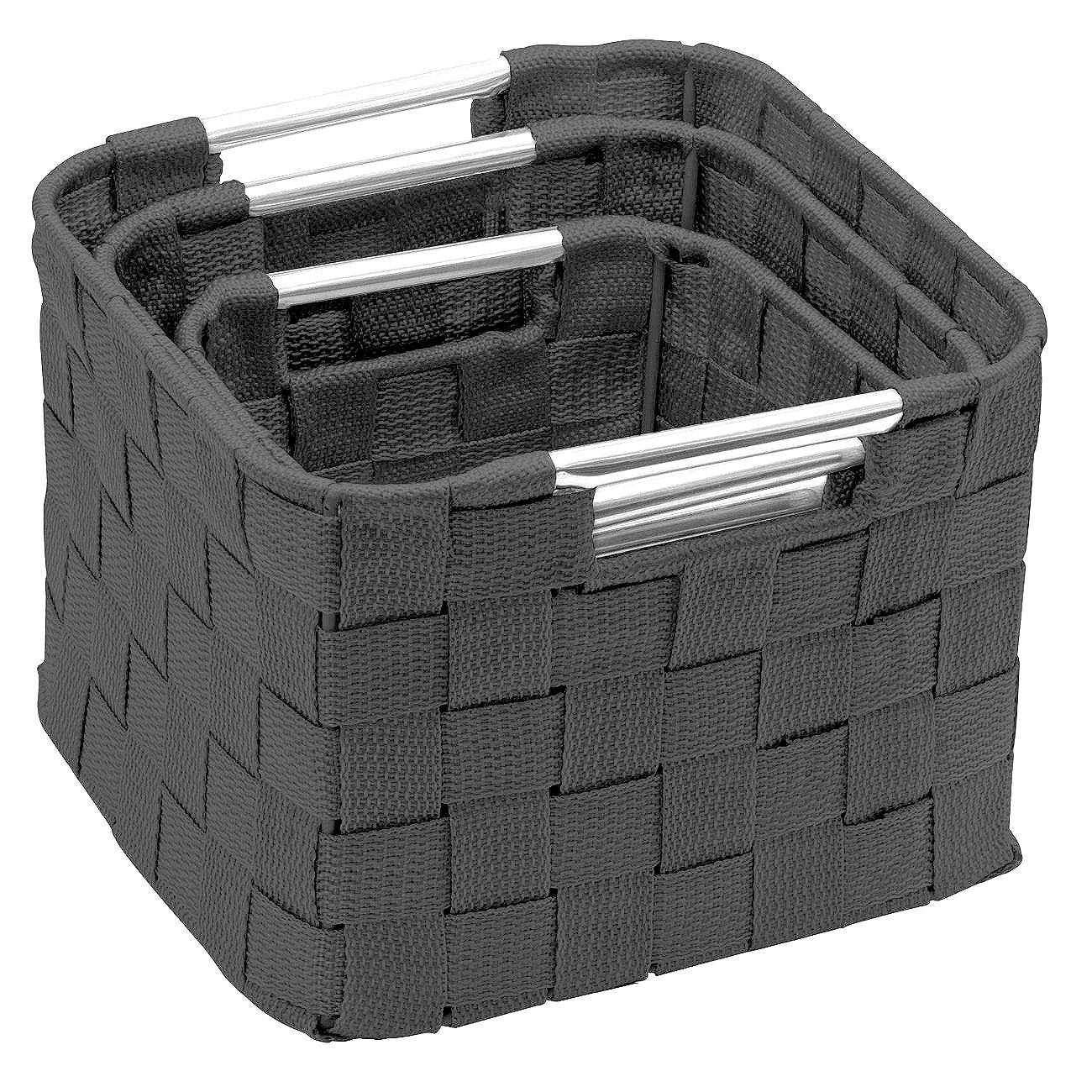 Double Woven Basket Bin Set (3 Pc) 14 Double Woven Basket Bin Set (3 Pc) - Image 12