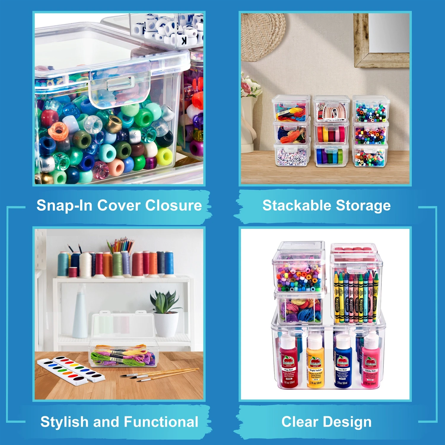 Variety Pack Hardware Storage Container Set (6 Pc) 7 Variety Pack Hardware Storage Container Set (6 Pc) - Image 5