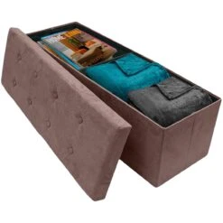 Faux Suede Storage Bench (Large) -Sorbus Decor Shop 5 363ccb05 4444 4cf3 b054 e4da038cb13f