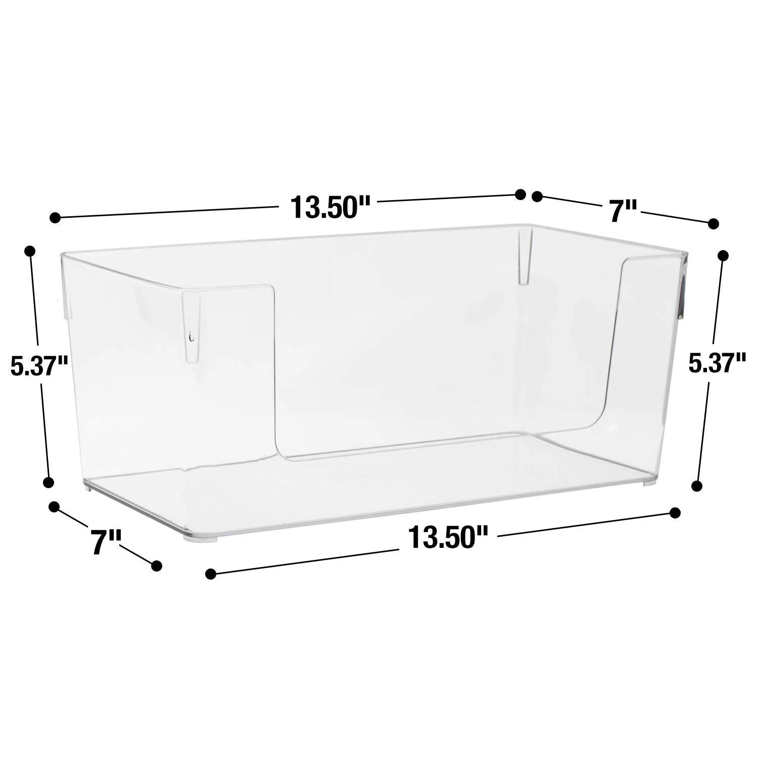 Clear Open Front Container Bin Set 9 Clear Open Front Container Bin Set - Image 7
