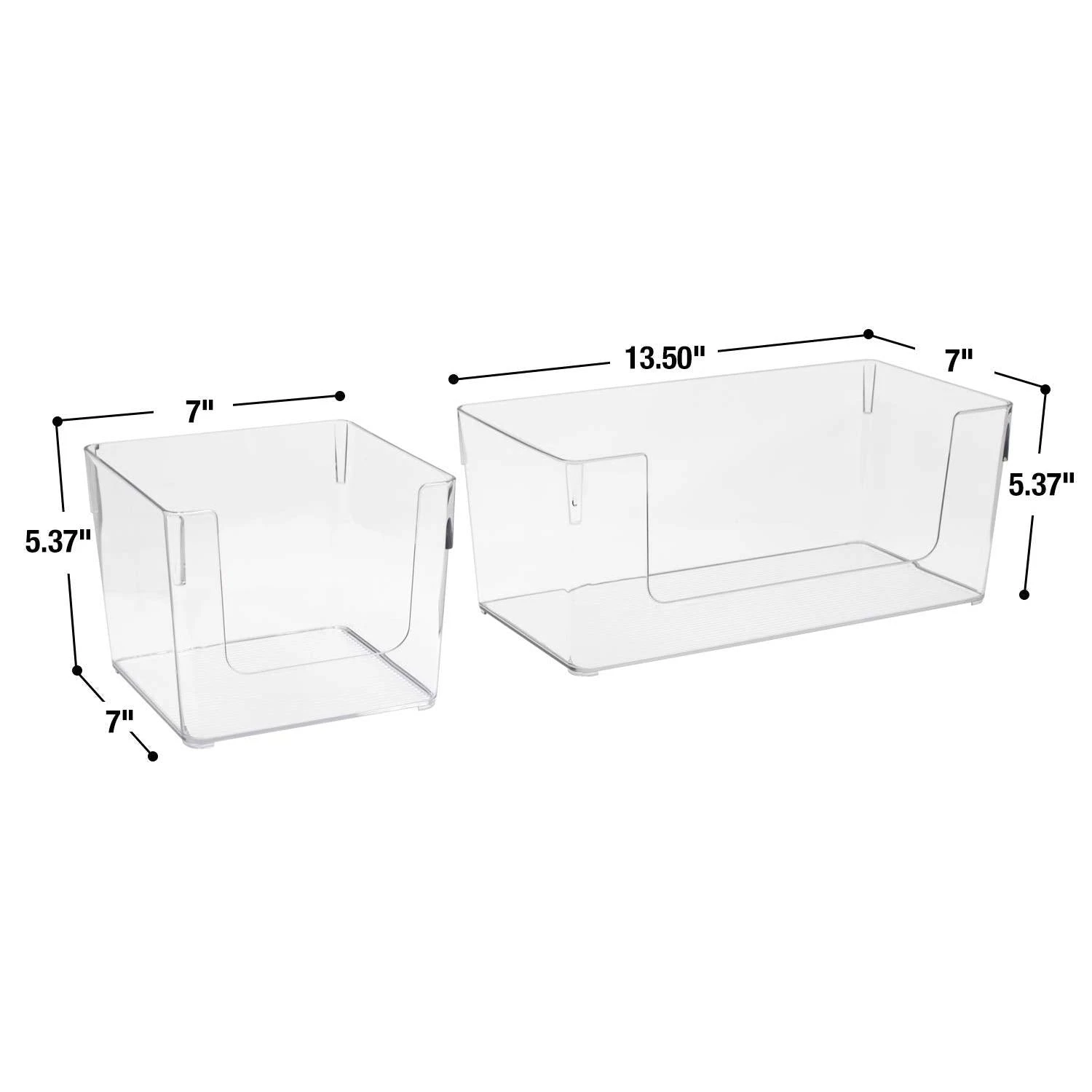 Clear Open Front Container Bins(Mixed Set) 8 Clear Open Front Container Bins(Mixed Set) - Image 6