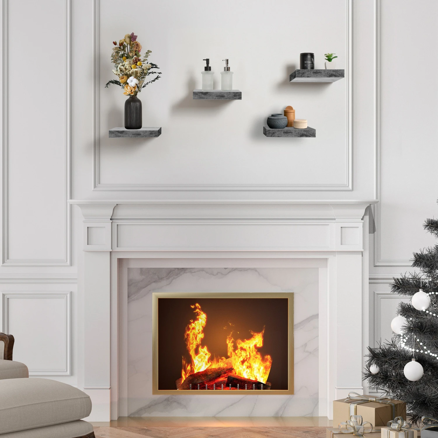 Floating Shelf Square Invisible Mounting (4 Pack) 14 Floating Shelf Square Invisible Mounting (4 Pack) - Image 12