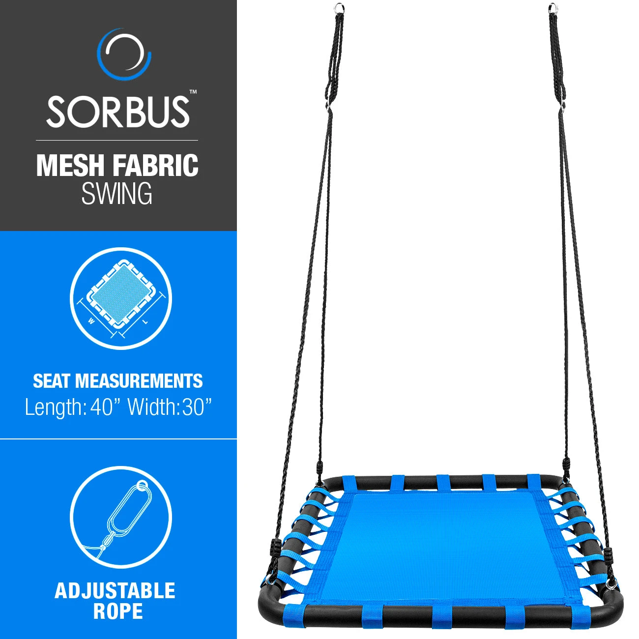 Kids Rectangular Platform Swing 10 Kids Rectangular Platform Swing - Image 8