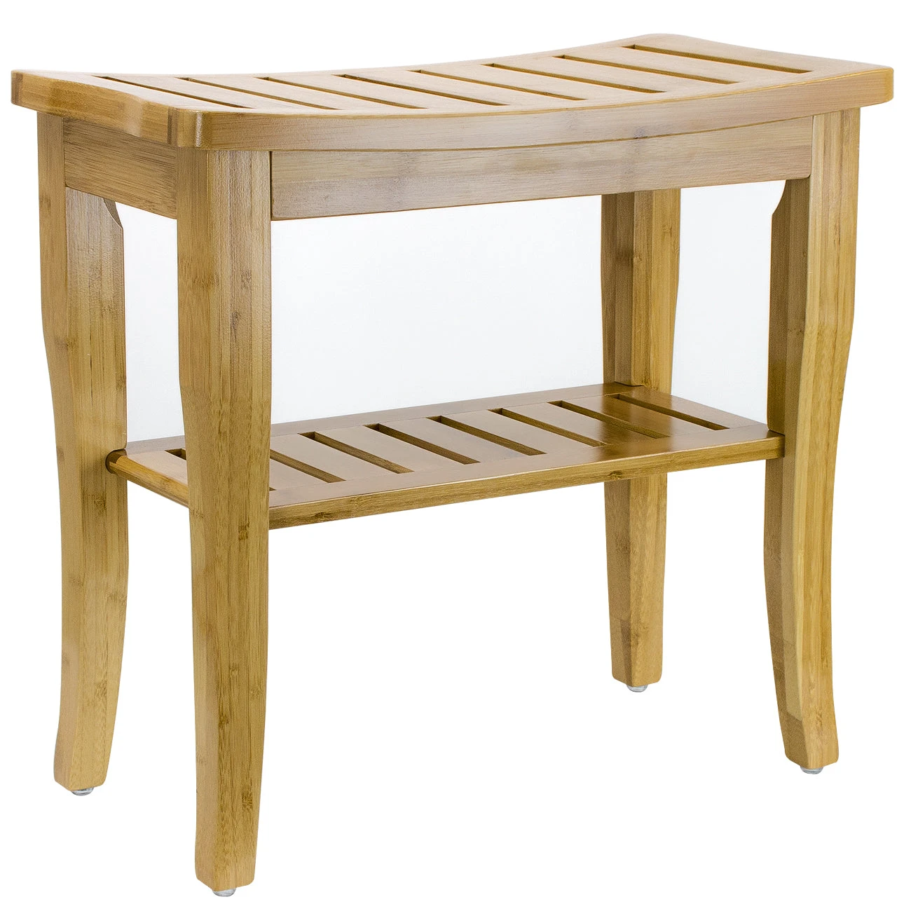 Bamboo Bench Stool With Shelf 8 Bamboo Bench Stool With Shelf - Image 6