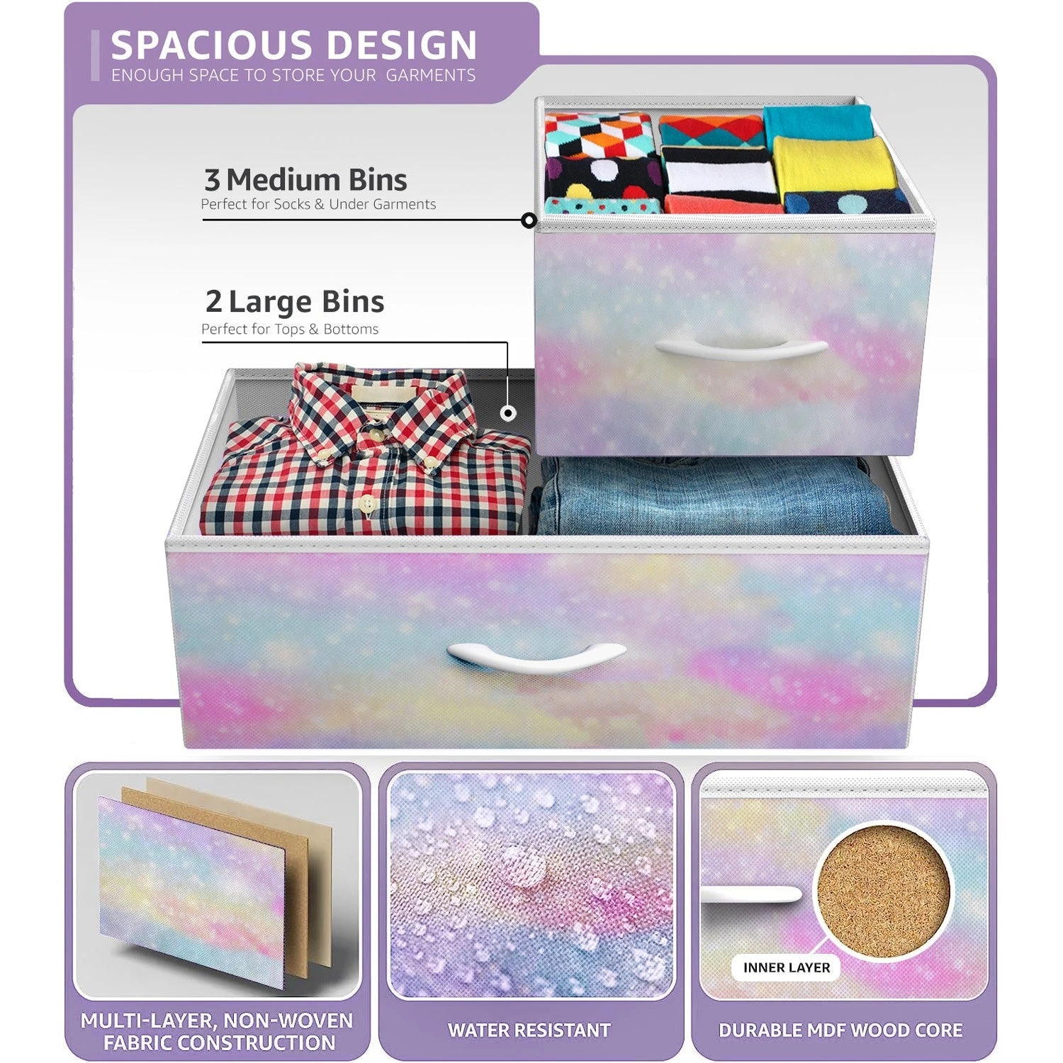 5 Drawer Wide Short Dresser 15 5 Drawer Wide Short Dresser - Image 13