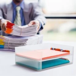 Plastic Paper Organizer (2 Pc) 19 Plastic Paper Organizer (2 Pc) -Sorbus Decor Shop 5 53f43535 7062 4bae 901f 3a66d0371499