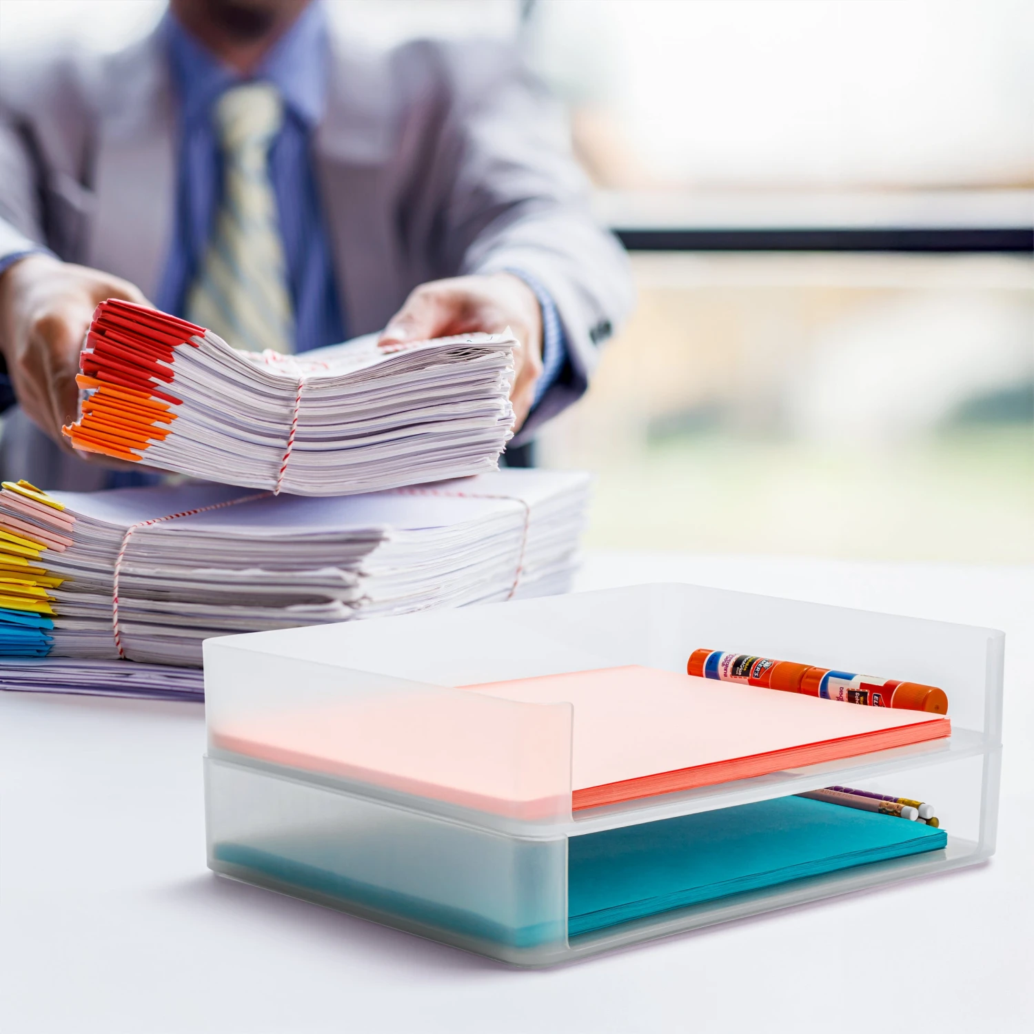 Plastic Paper Organizer (2 Pc) 7 Plastic Paper Organizer (2 Pc) - Image 5