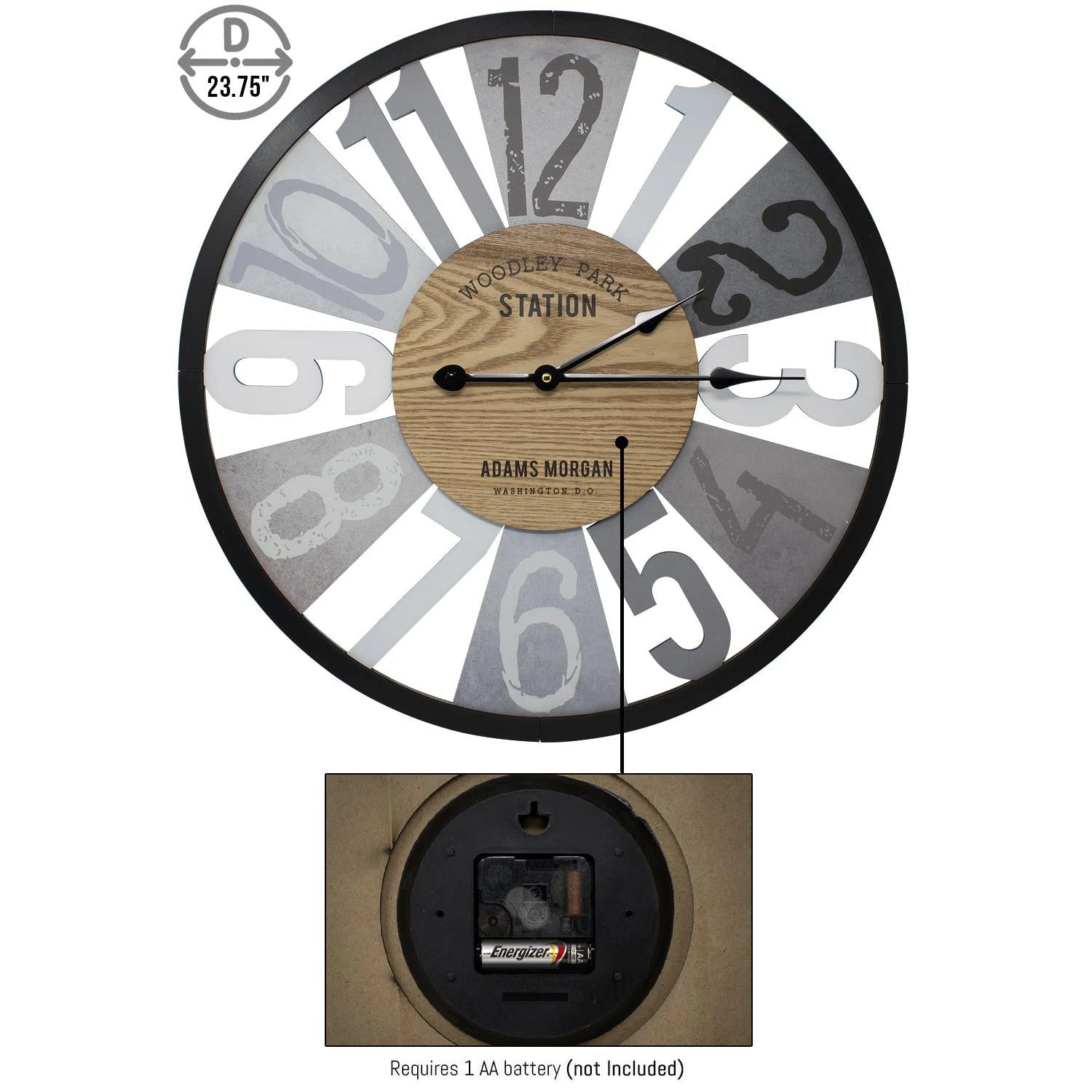 24 Woodley Park Wall Clock (Numeral) 6 24 Woodley Park Wall Clock (Numeral) - Image 4