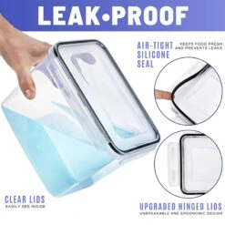 Large Narrow Food Storage Containers (Pack Of 4) -Sorbus Decor Shop 5 60143858 f687 4049 aaf0 bb3d85bf20d3