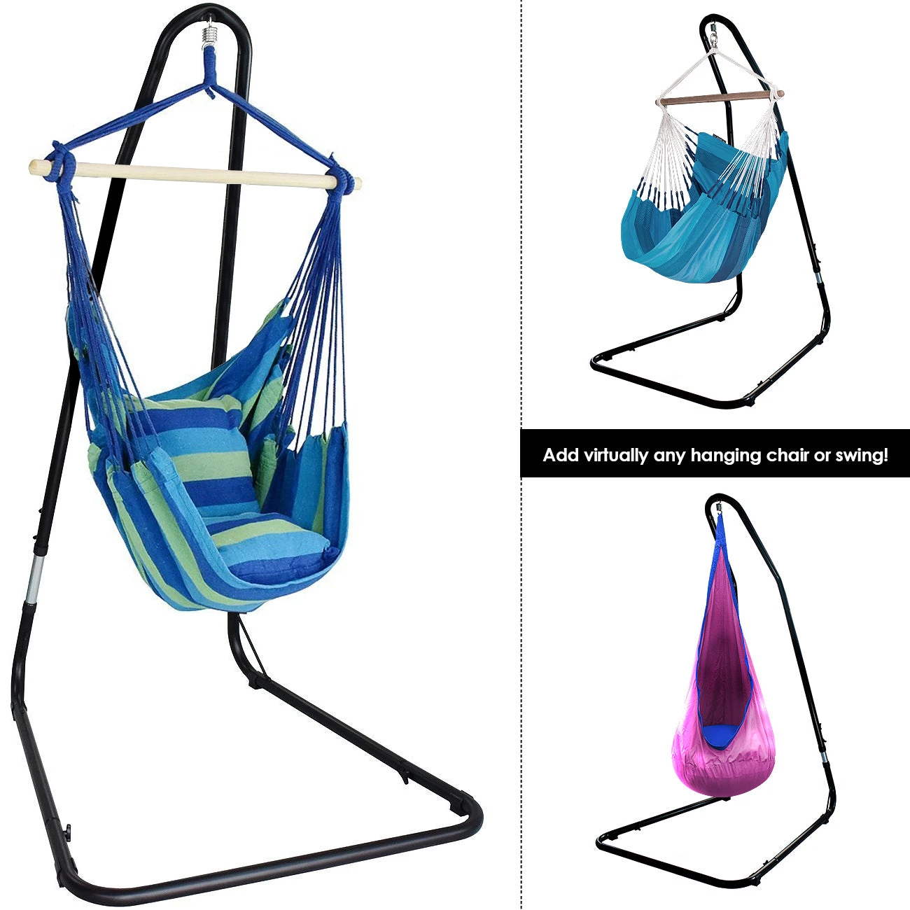 Adjustable Hammock Chair Swing & Stand 8 Adjustable Hammock Chair Swing & Stand - Image 6