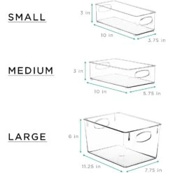 Plastic Container Bin Set (10 Pack) 15 Plastic Container Bin Set (10 Pack) -Sorbus Decor Shop 5 6ad079be edca 49bd 963e 08783c8b0d02